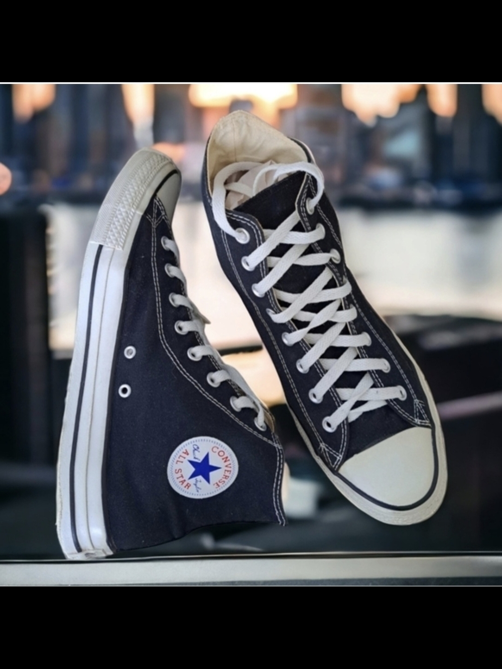 Converse Chuck Taylor All ⭐️ Star Men's High Top Sneakers - Black White Size 12 - Picture 2 of 13